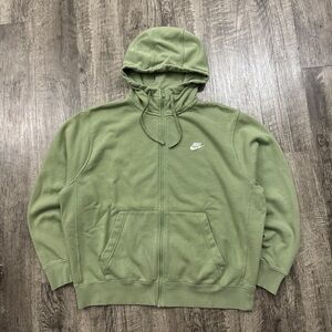 Matcha Sage Green Nike Baggy Zip Hoodie